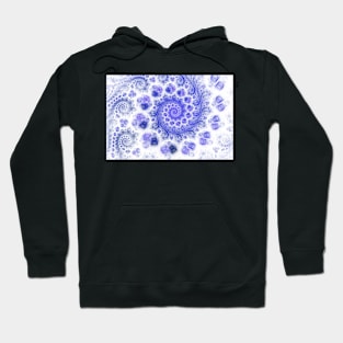 blue swirly Hoodie